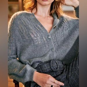 Sezane blue gray Tonio size XS